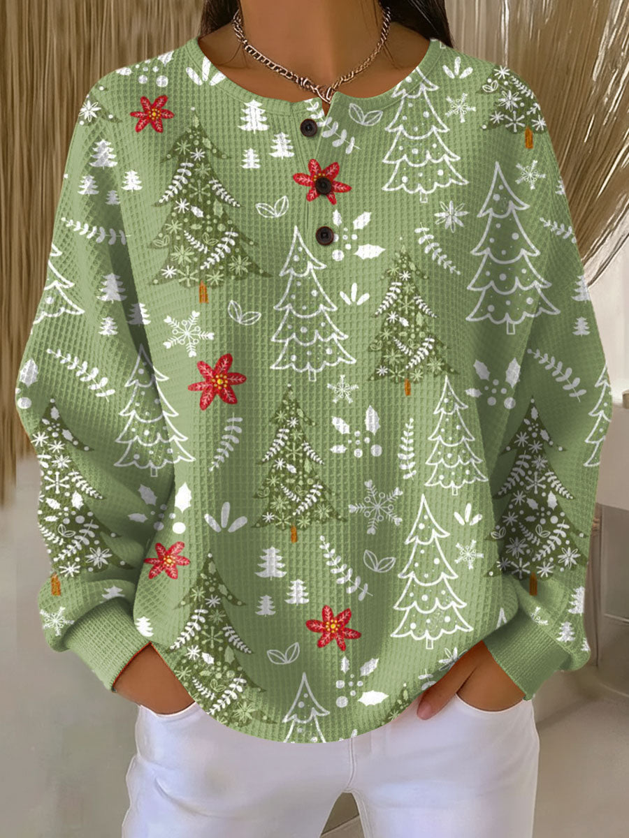 Ingrid | Christmas Tree Pattern Sweater