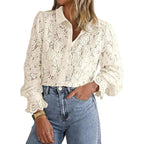 ILAW™ - Chic Long Sleeve Button Down Blouse
