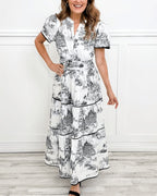 JIREH™ - Printed Maxi Dress