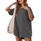 DULCINEA™ - Comfort Tee-Style Short Romper