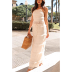 ANDREA™ – Elegant Summer Boho Halter Neck and Skirt Set