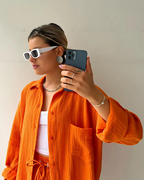 VERA™ – Modern Button-Up Shorts Set