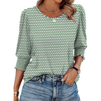 HELEIA™ - Elegant Casual Smocked Top