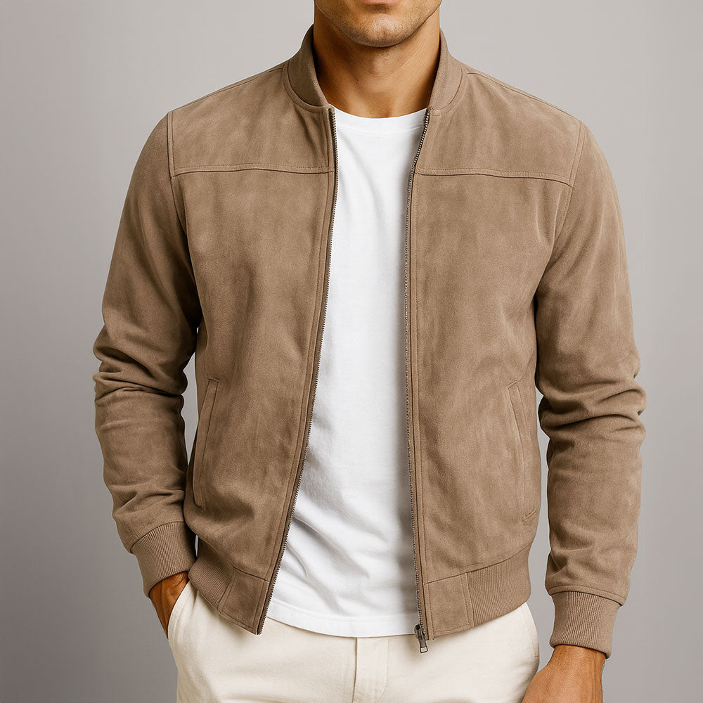 Nash Suede Bomber Jacket