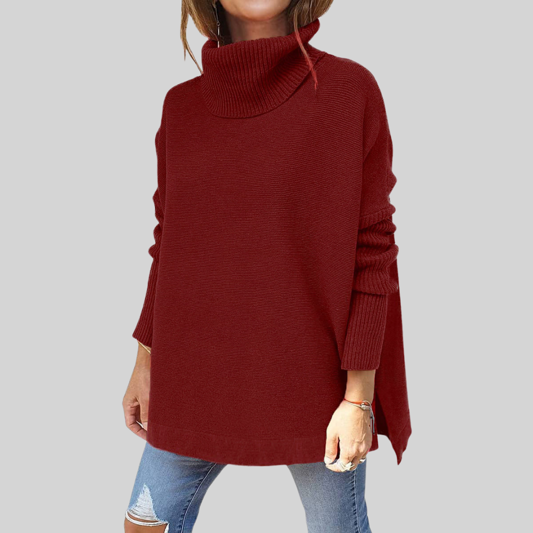 ANNELISE I Oversized Roll Neck Jumper