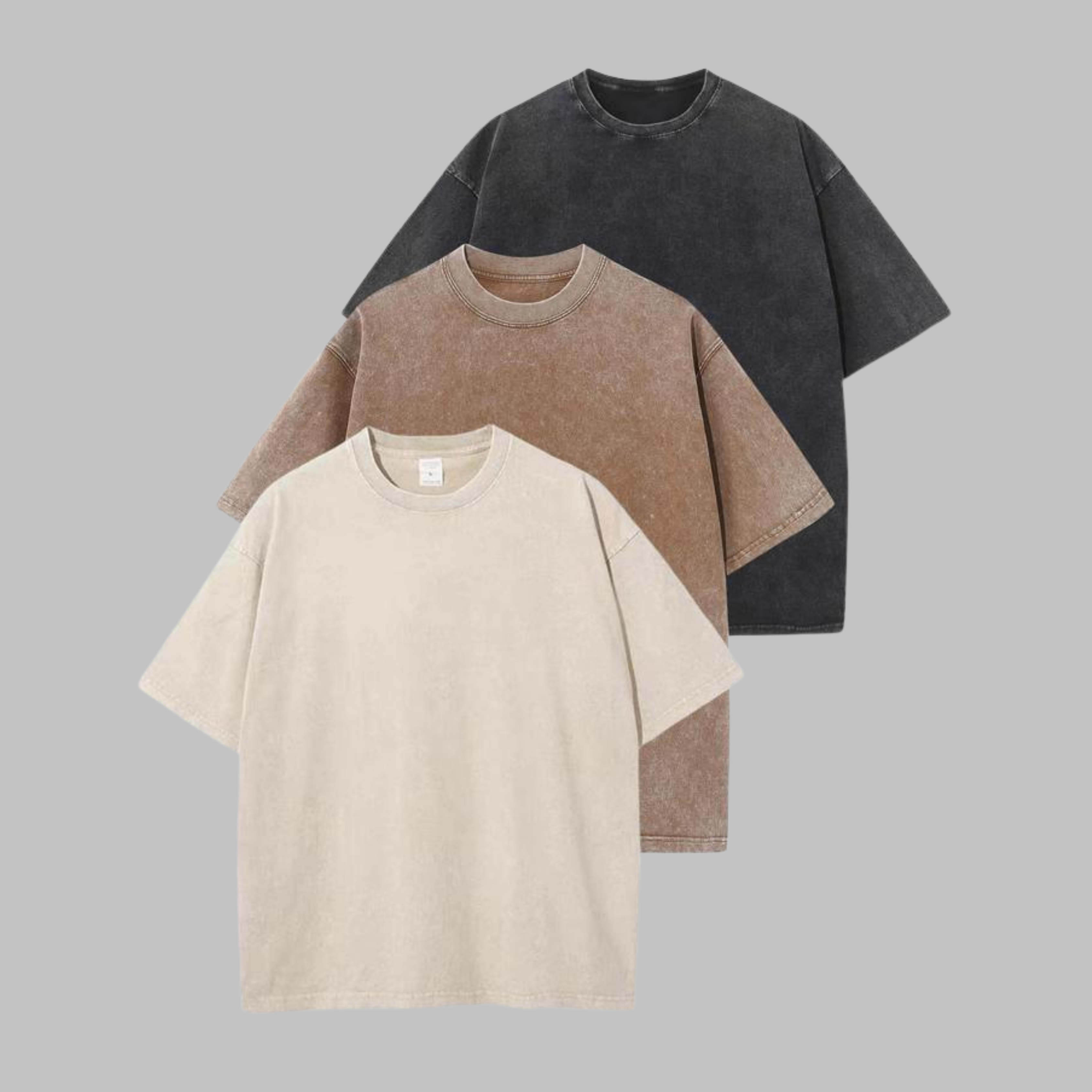 AFINA™ - Casual Oversized Wash Crew Neck Unisex Shirt