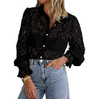 ILAW™ - Chic Long Sleeve Button Down Blouse