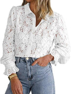 ILAW™ - Chic Long Sleeve Button Down Blouse