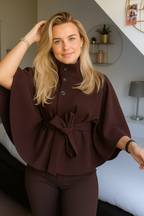 FRESH LABEL | Liv – Belted Cape Coat