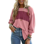 PERPETUA™ - Casual Long-Sleeve Oversized Crew Neck Top