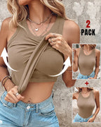 DASHA™ - Comfort Built-In Bra Tank Top (Pack of 2)