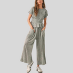 HEATH™ - Casual Top and Wide-Leg Pants Lounge Set