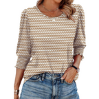 HELEIA™ - Elegant Casual Smocked Top