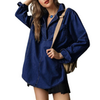 NALINAE™ – Chic V-Neck  Denim Tunic Top