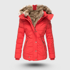 Hanne™ – Winter Jacket with Fluffy Collar and Slim Fit
