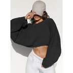SKYE™ - Casual Cropped Pullover Sweatshirt