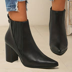 Eva™ | Elegant and Comfortable Chunky Heel Ankle Boots