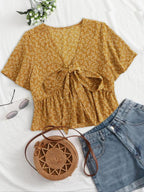 ALTHEA™ – Casual Summer V-Neck Flowy Top