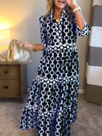 ALYANA™ - Chain Link Midi Dress