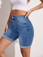 RAPHAELLE™ - Stretch-Fit Bermuda Jean Short