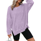 THALIENE™ - Casual Oversized Crewneck Long Sleeve Sweatshirt