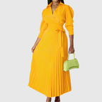 Teresa – Soft Pleated Midi Dress
