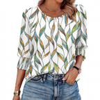 HELEIA™ - Elegant Casual Smocked Top