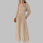 KISHA™ - Chic Loose Overall Wide Leg Jumpsuit