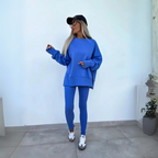 CLARIS™ - Casual Long Sleeve Sweatshirt and Pants Set