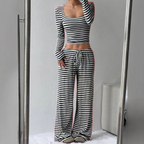 PAMAYPAY™ - Relaxed  Fit Crop Top and Pant Lounge Co-ord