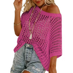 XONA™ - Summer Scoop Neck Crochet Top