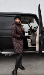 Bogna | Elegant Quilted Puffer Jacket with Hood