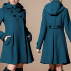 Solvara™ - Elegant Jacket with Double Pockets and Hood