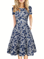 Danuta – Summer Dress in Retro Style with A-Line Cut