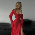 CILICIA™ - Classy Plain Flounce Long Sleeve Square Neck A-Line Maxi Dress