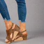 LUARYA™ - Everyday Comfort Cork Wedge Sandals