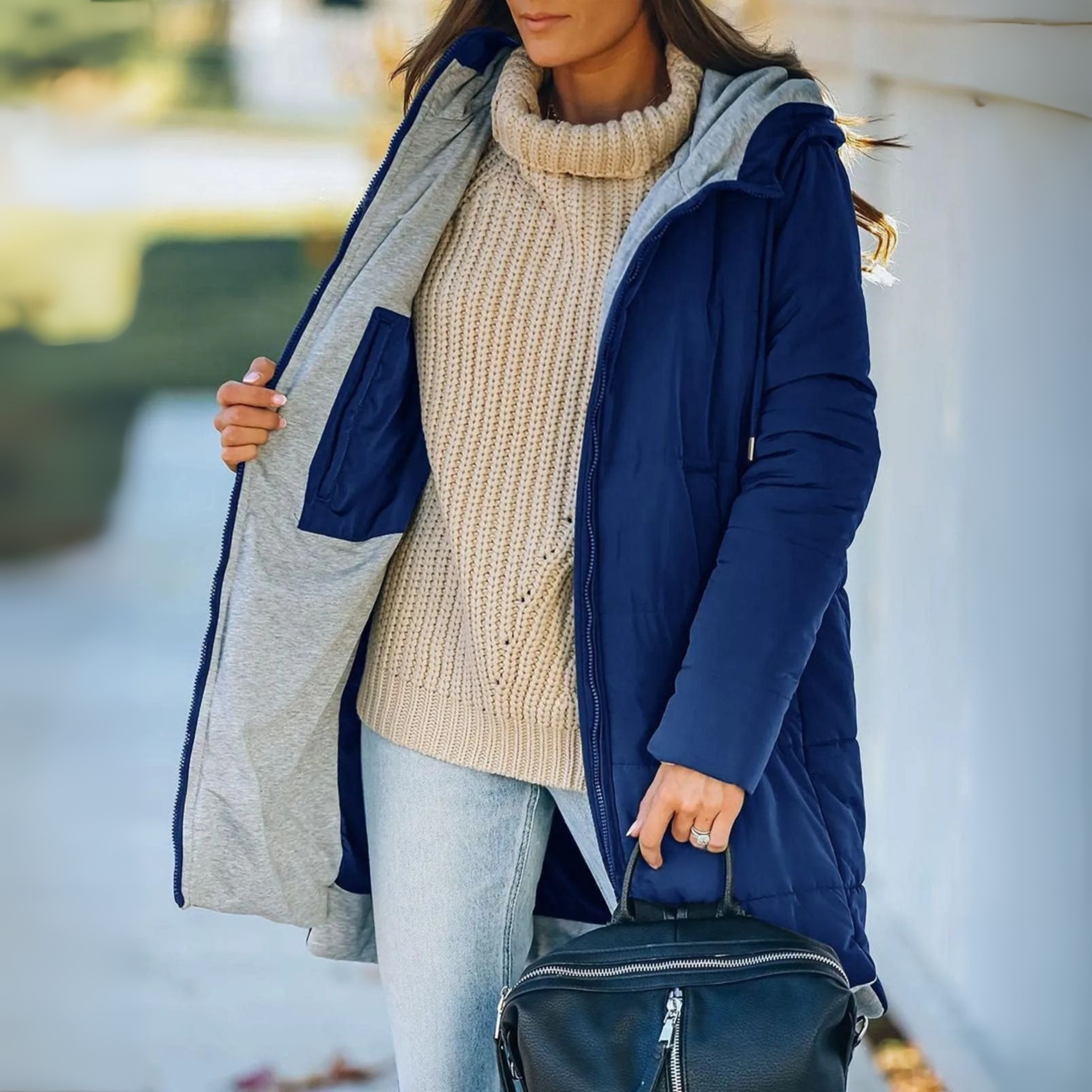 Karina | Lightweight Winter Down Jacket with Hood