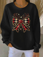 Irene - Christmas Sweater with Bow Motif