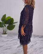 ELINA™ - Dotted Elegance Dress