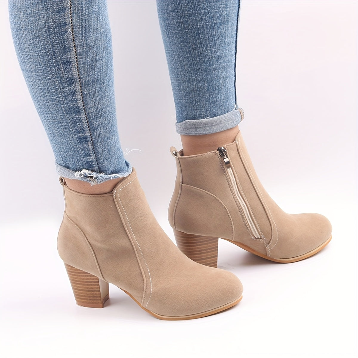 Maryline™ – Stable Heel Ankle Boots for Long-lasting Comfort