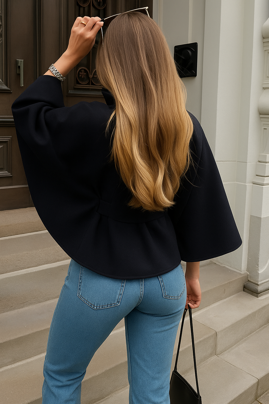 FRESH LABEL | Liv – Belted Cape Coat