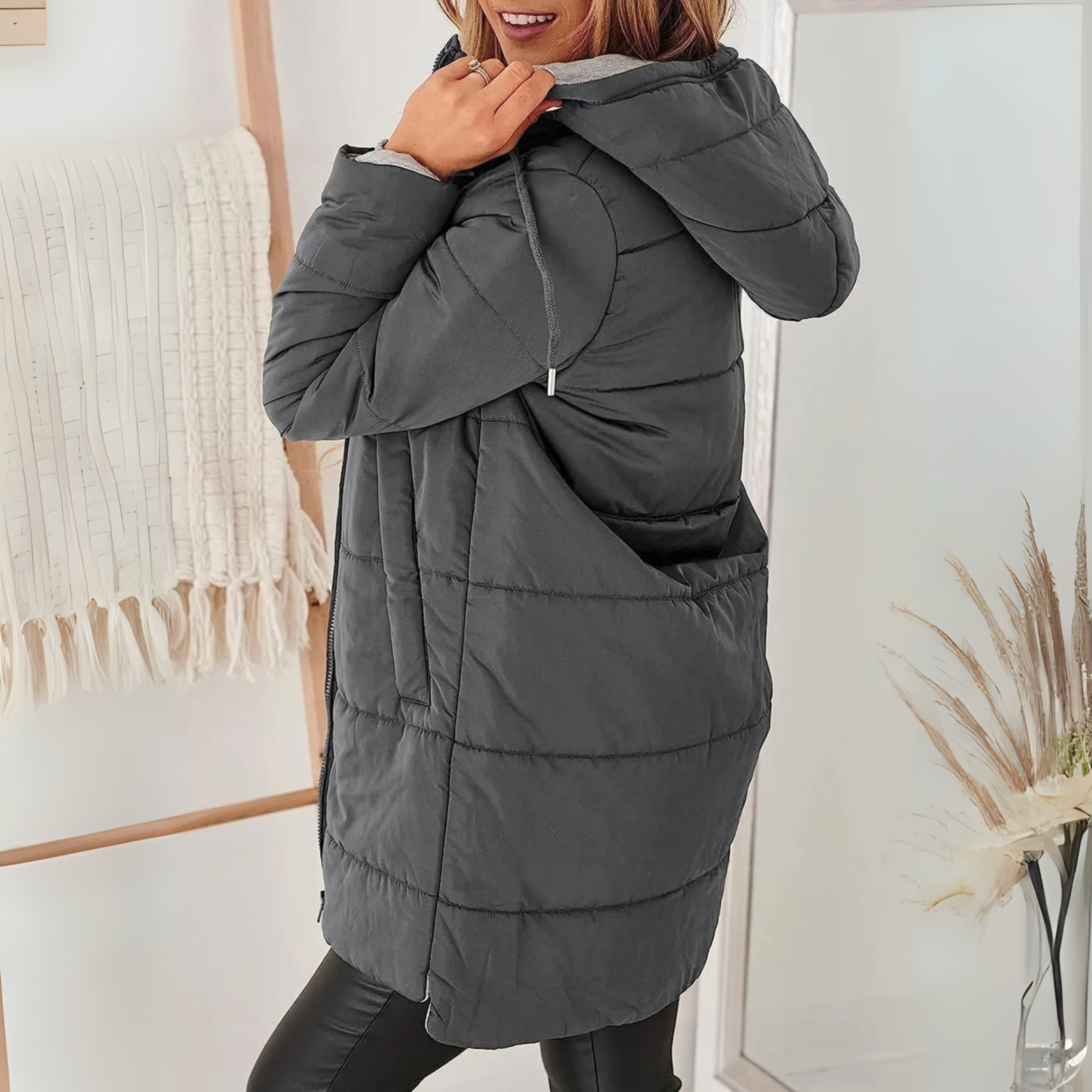 Karina | Lightweight Winter Down Jacket with Hood
