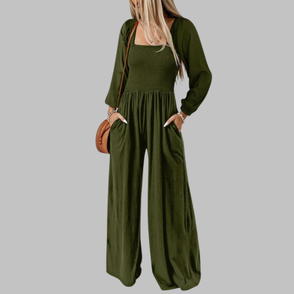 KISHA™ - Chic Loose Overall Wide Leg Jumpsuit