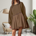 KARIYAH™ - Cozy Loose-Fit Long Sleeve Midi Dress