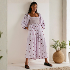 MOIRA™ - Comfy Floral Lantern Sleeve Square Neck Maxi Dress