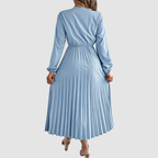 Małgorzata – Lace Dress with V-Neck in A-Line Cut