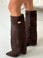 Suede Knee-High Boots Women