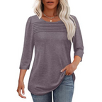 TESSARA™ – Casual Pleated Front Spring Top