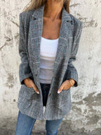 LUCINDA™ - Classic Plaid Blazer