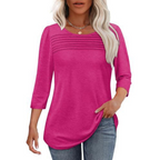 TESSARA™ – Casual Pleated Front Spring Top